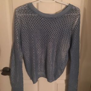 Blue vintage open sweater